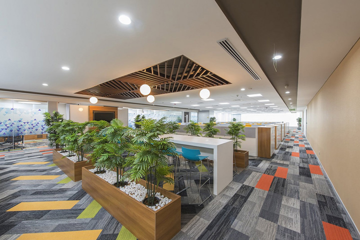 時尚辦公室裝修效果圖-1500平方辦公室裝修設計案例-合肥卓創裝飾公司